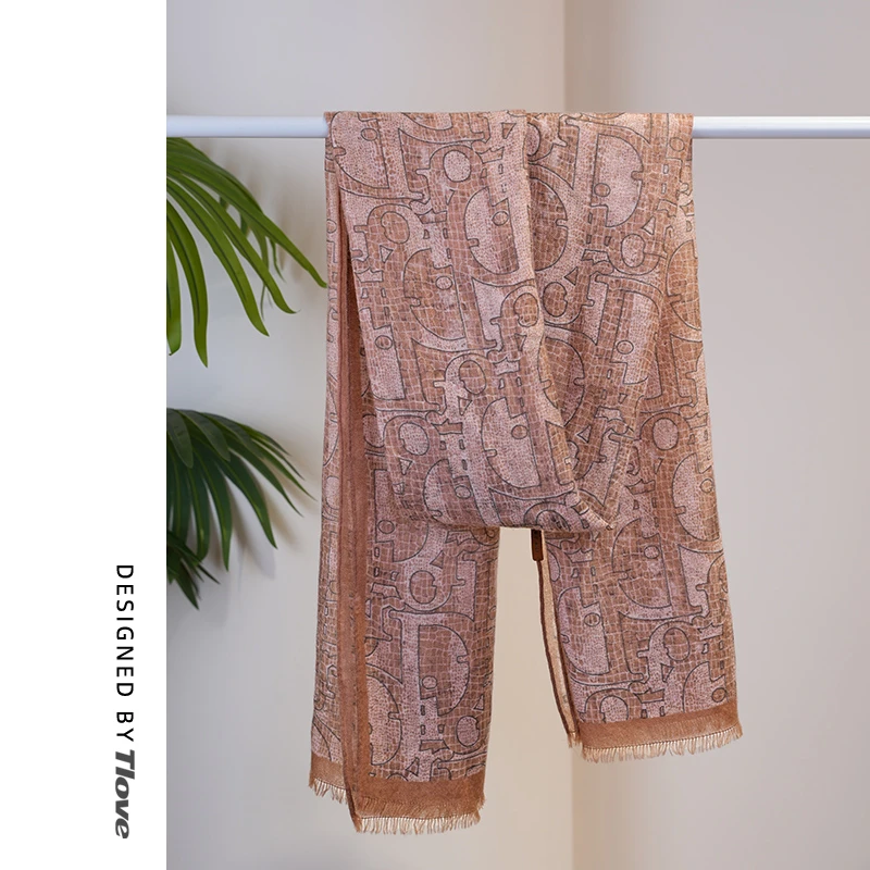 1992秋冬新品百搭时尚保暖羊绒围巾