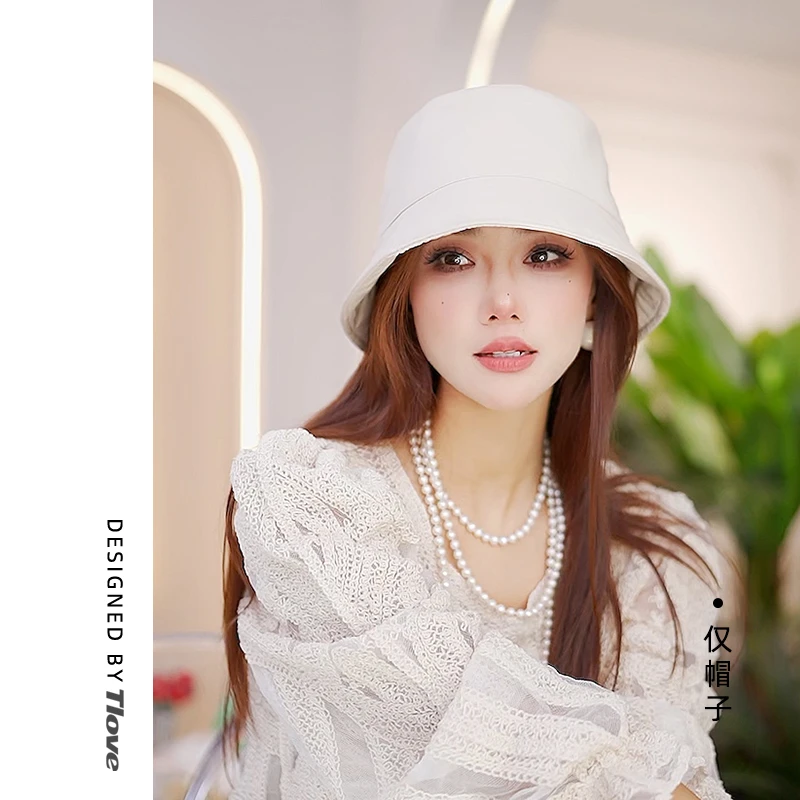 9687女士时尚户外盆帽经典百搭遮脸休闲渔夫帽