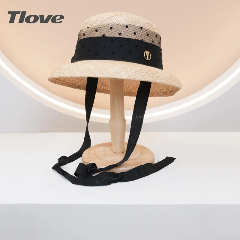 4948春秋女士透气百搭赫本帽子春夏时尚薄款宝草盆帽