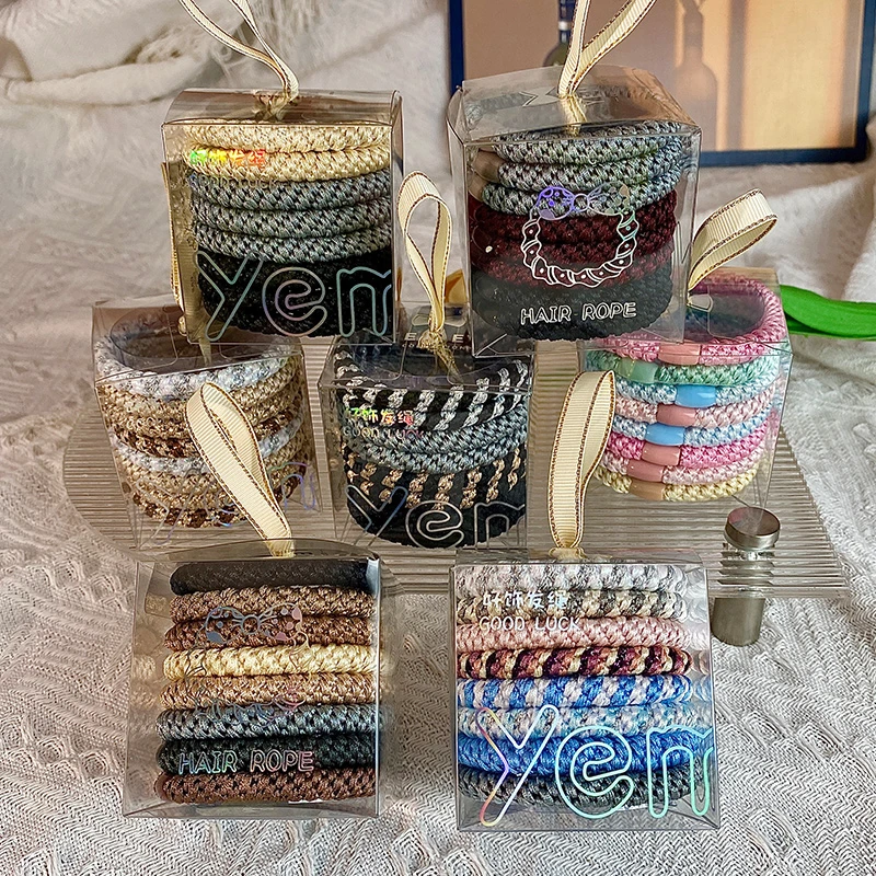 明星同款潮流高级感头绳高弹力耐用不伤发橡皮筋发圈扎马尾发绳女