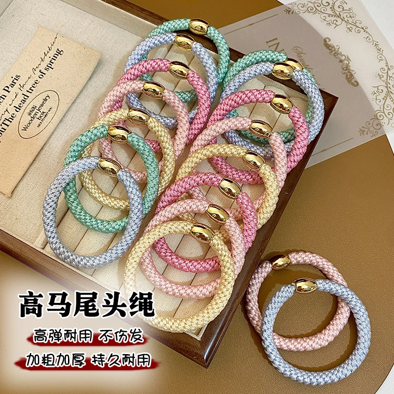 昆凌同款头绳橡皮筋发圈气质百搭扎马尾发绳头饰低丸子ins小饰品