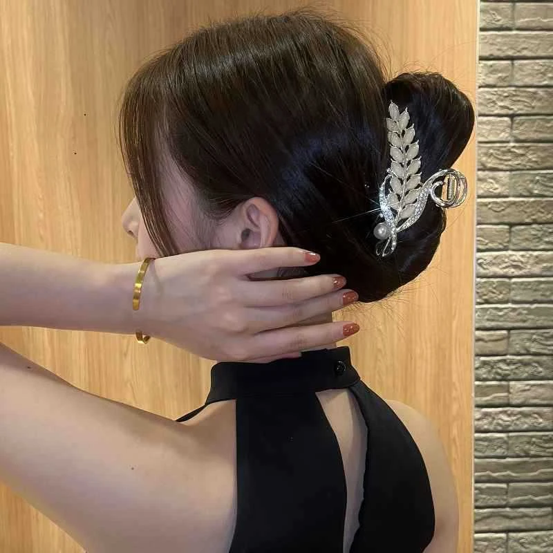 麦穗抓夹~气质网红发夹法式ins复古风时尚简约鲨鱼夹百搭发卡超仙
