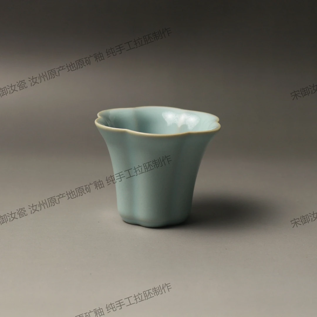 省非遗大师刘恩霞手签款百合花瓣杯50ML