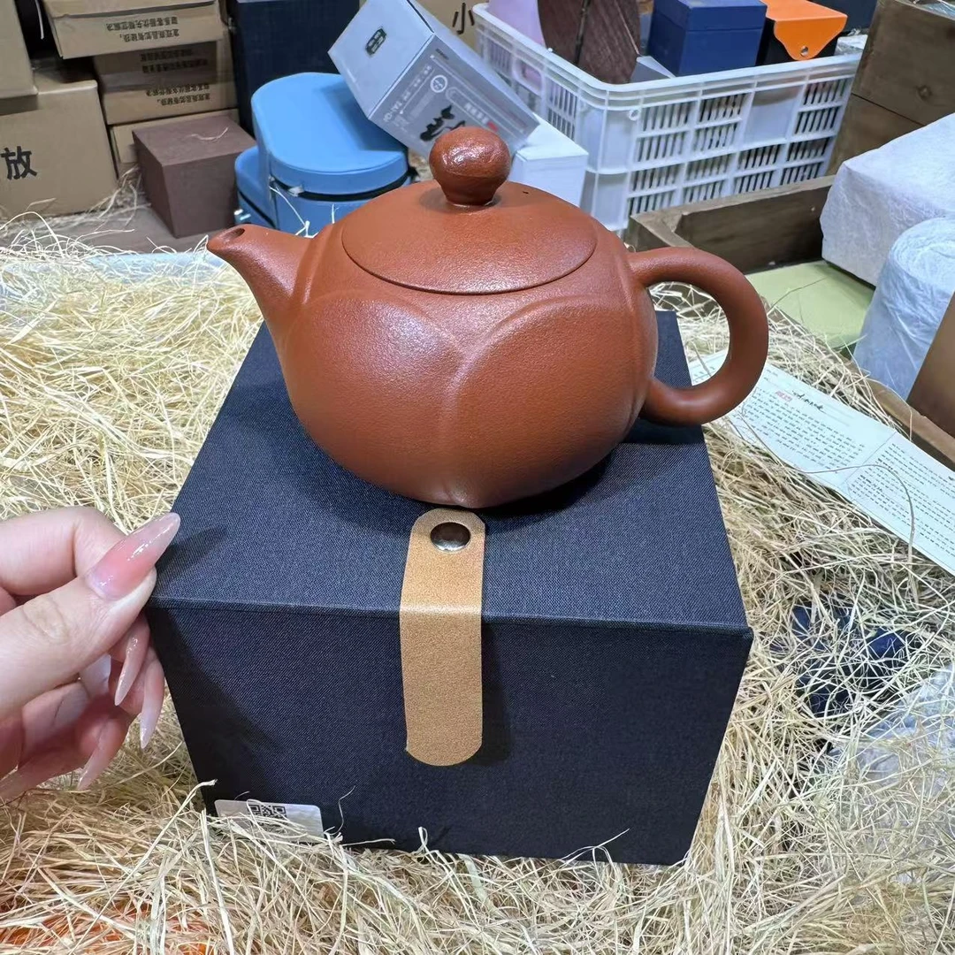 橘皮荷花西施紫砂凤鸣壶  2745