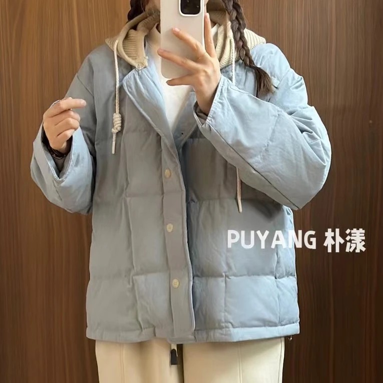 【链接内4款外套】百搭时尚短款外套宽松加厚纯色保暖休闲棉衣
