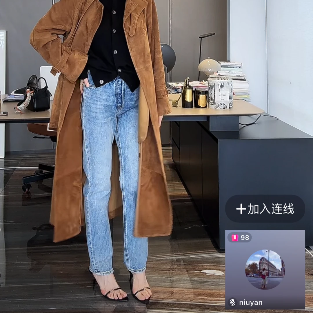 【FELOCCA】净版小脚浅蓝牛仔裤 CC2077