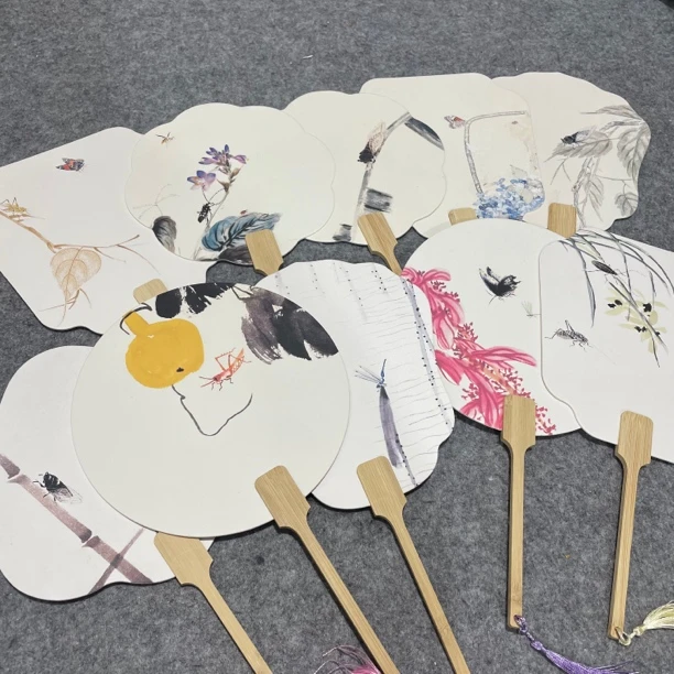 【到手十把】新品昆虫系列文创团扇半生熟古风