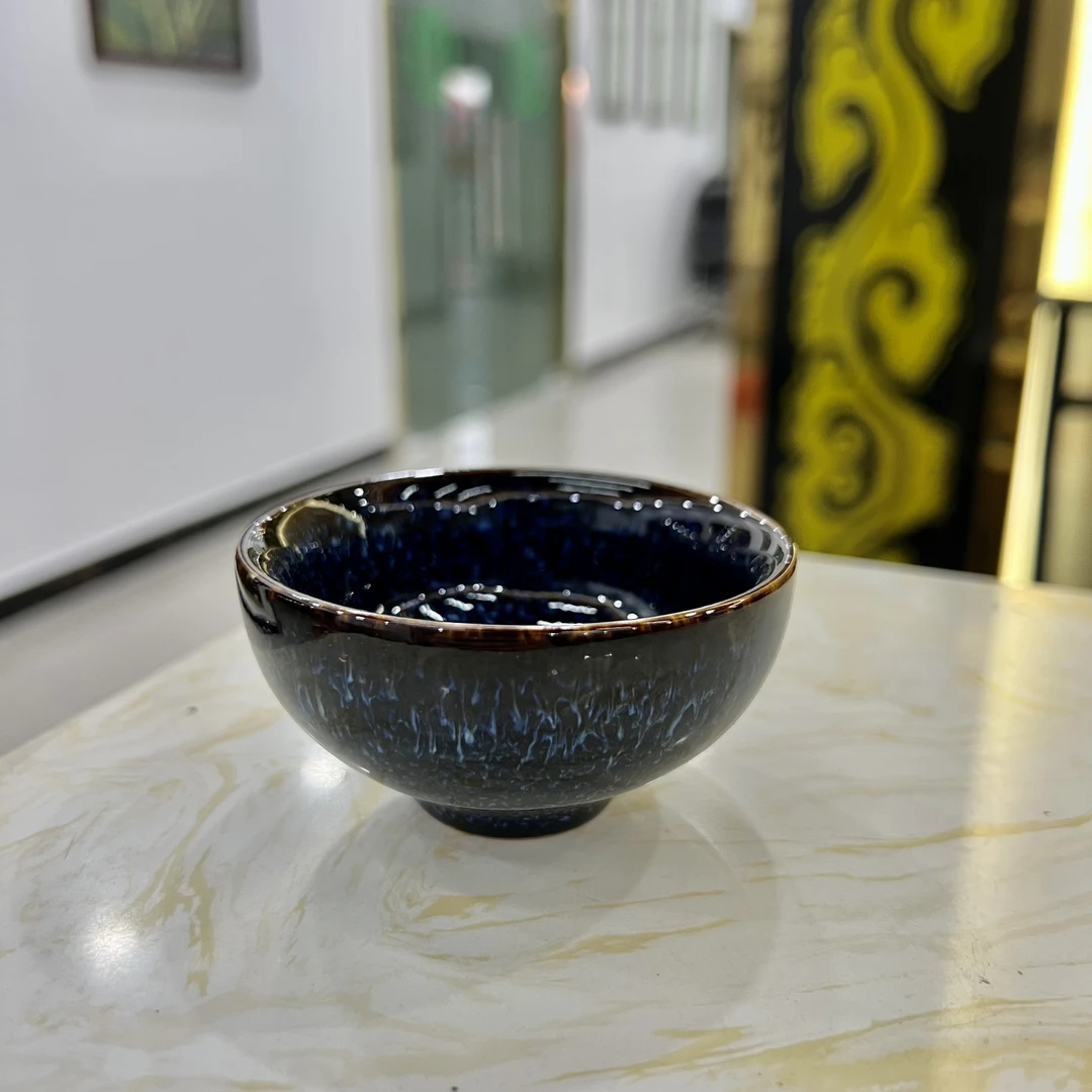 精美拉丝窑变大杯