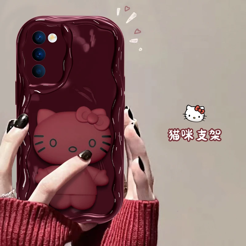 适用于OPPO A56猫猫支架手机壳网红爆款奶油全包硅胶可爱防摔女款