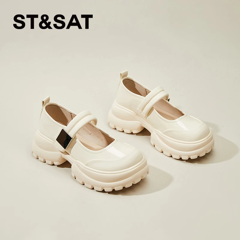 星期六玛丽珍女鞋秋季新款鞋子日系乐福鞋英伦风厚底配裙子小皮鞋