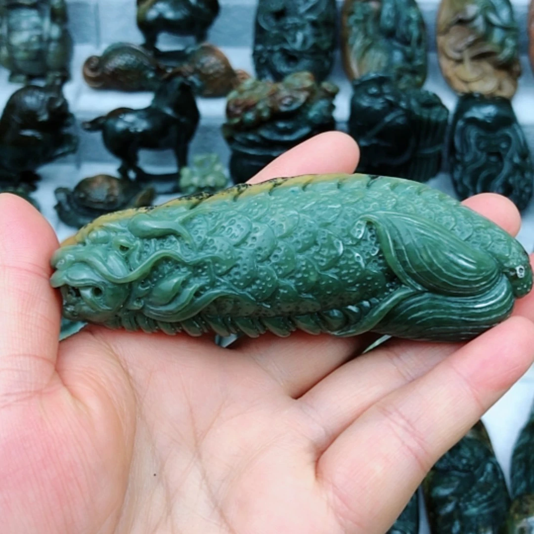 「闪购商品」岫岩河磨玉（透闪石质玉）把件未镶嵌沧**天