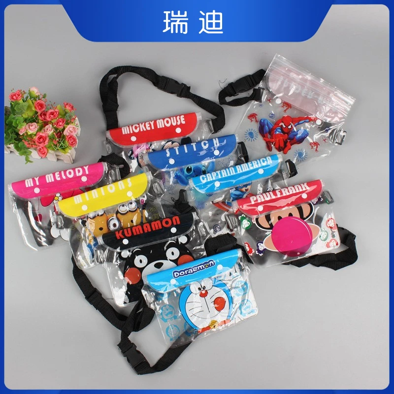 夏季PVC手机防水袋 泼水节漂流沙滩手机防水腰包 运动腰包防水袋R