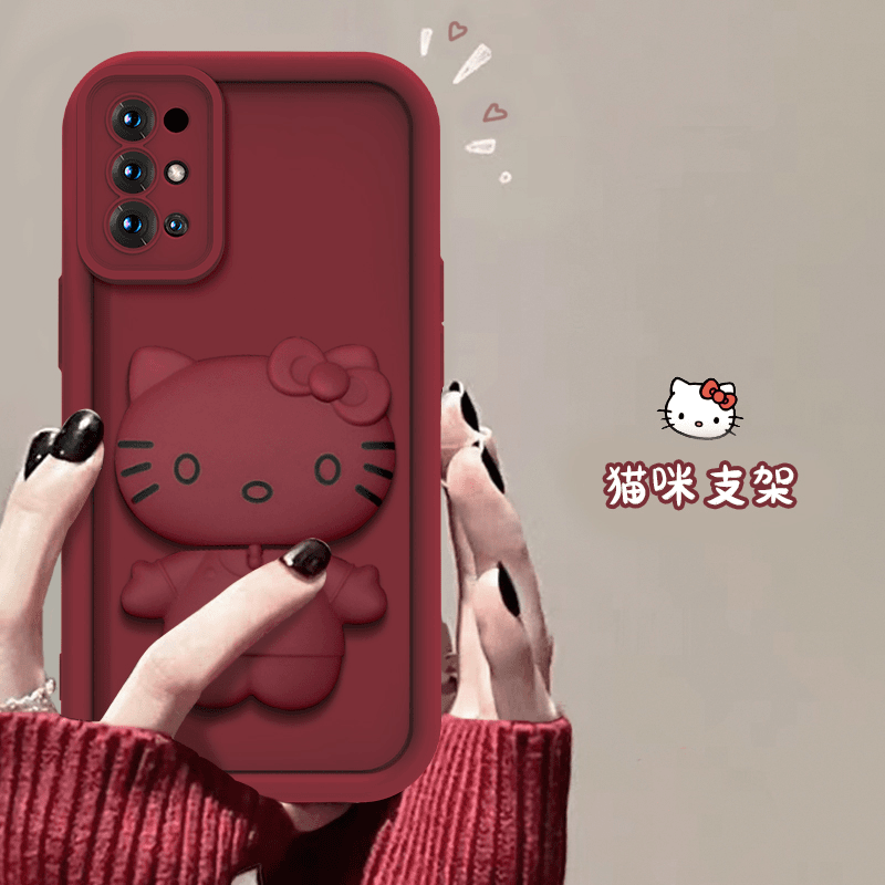 华为荣耀30S手机壳猫猫支架款网红爆款天眼硅胶全包防摔可爱女款