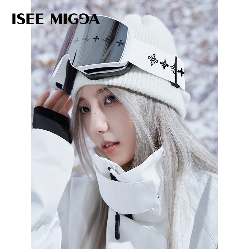 ISEEMIGGA【镭射老花】户外男女滑雪镜冬季护目镜防风防雾雪地镜