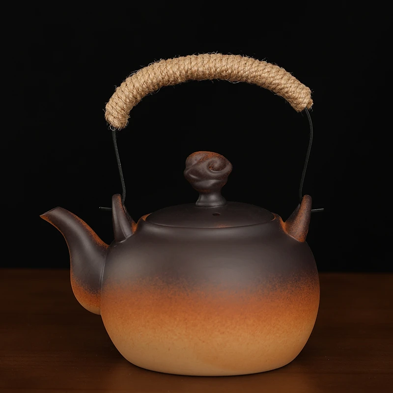 家用泡茶提梁煮茶壶陶瓷电陶炉明火烧水壶中式复古酒精炉碳炉可烧