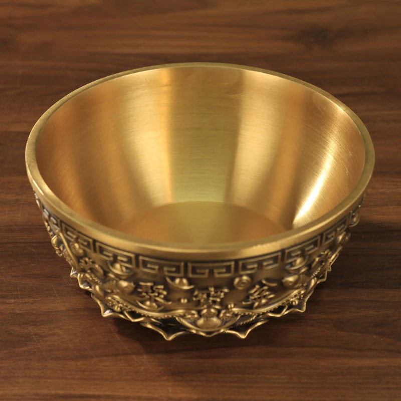 特价黄铜聚宝盆聚财风水招财家用沈万三大号客厅摆件装饰品高档次