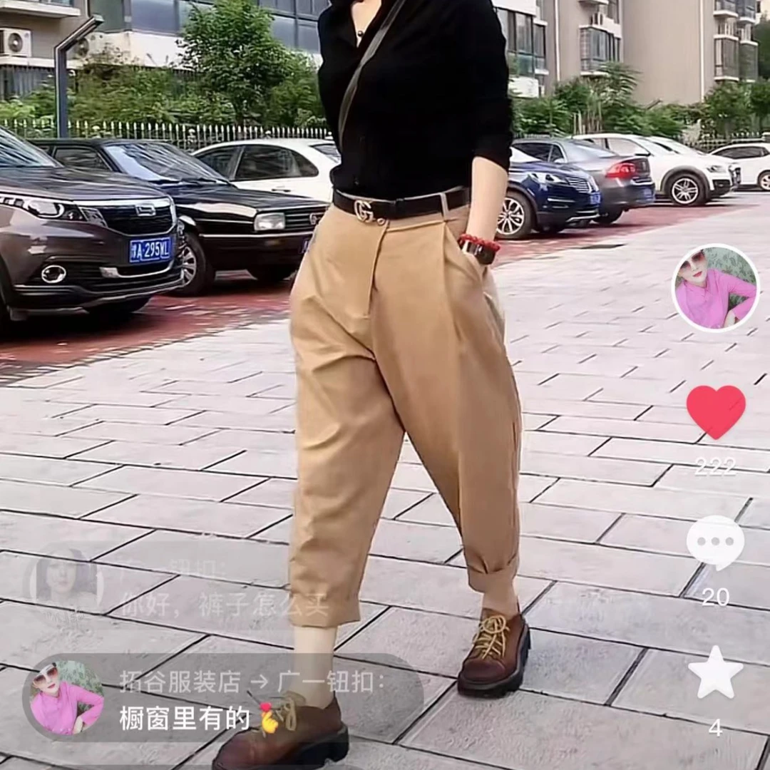新款哈伦裤子(夏款 薄款 气质时尚女装)