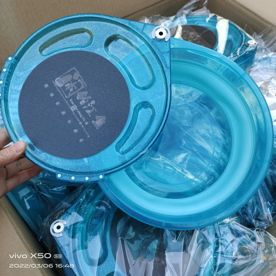 新款折叠拉饵盘渔具用品