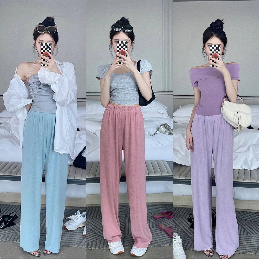 FORNI ColoUR 裤 多色阔腿裤夏季休闲垂感宽松拖地显瘦休闲裤