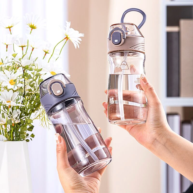 南极人吸管水杯夏季高颜值女生杯儿童杯学生杯耐摔耐高温便携杯子