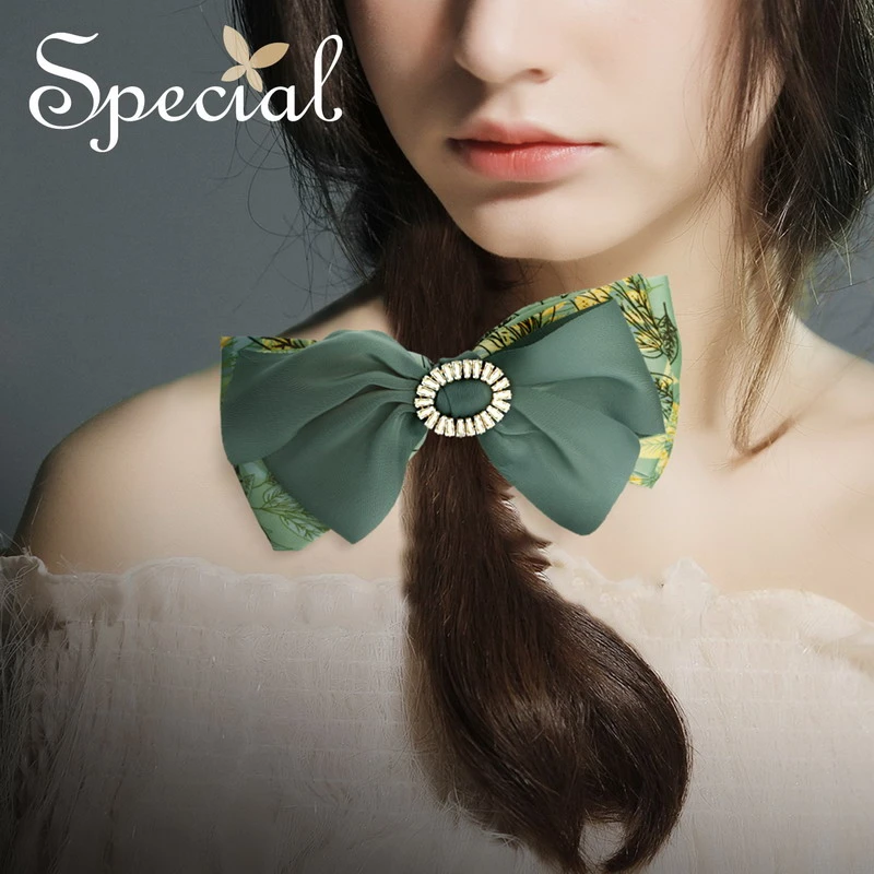 非金属布艺发饰  special 可爱清新甜美蝴蝶结发夹发饰只对你温柔
