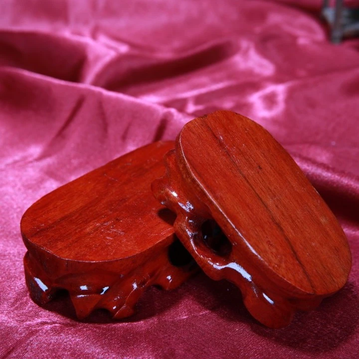 奇石根雕实木如意底座托架小摆件花瓶盆景佛像底座圆形可挖槽木垫