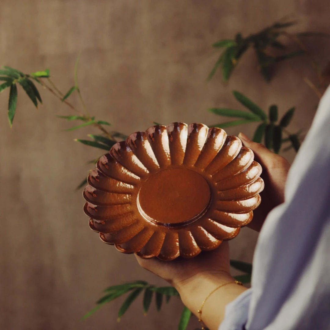 紫铜壶承 果盘 加厚果盘19cm