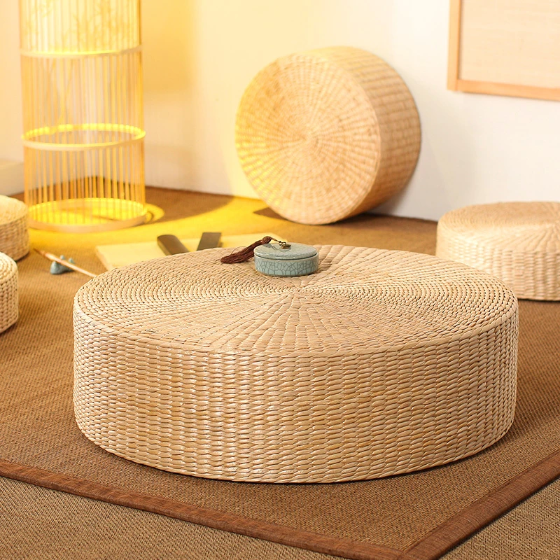 【温暖居家80*20】草编蒲团坐垫地上打坐跪拜垫家用榻榻米中式