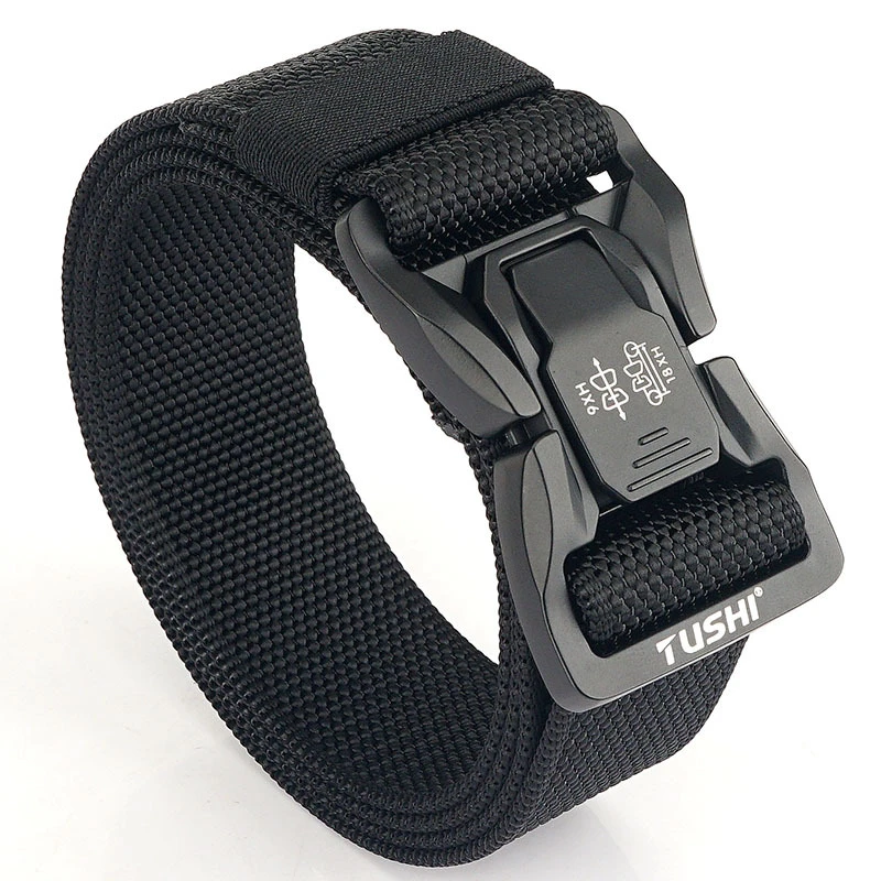 「砺兵户外」新款战术合金快插扣腰带休闲百搭多功能训练尼龙腰带