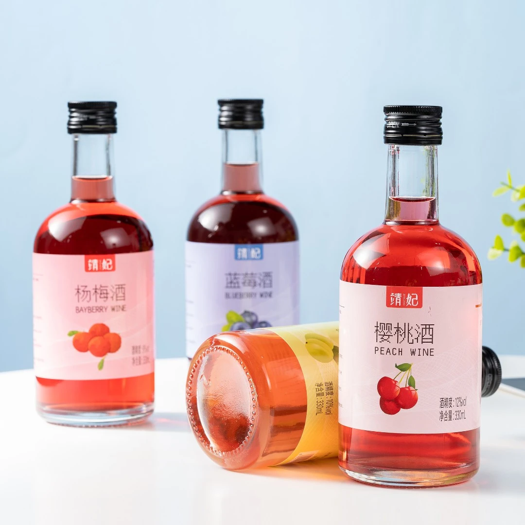 靖妃8~12度水果酒330ml女士低度微醺好喝甜水果露酒