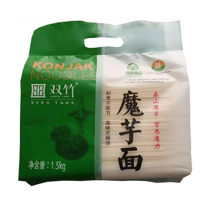竹溪县双竹魔芋面条1.5千克袋装  低脂魔芋面条