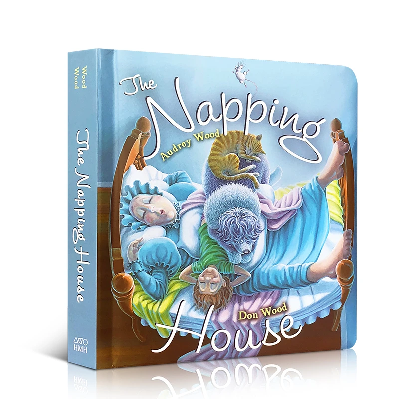 0-6岁经典启蒙The Napping House打瞌睡的房子纸板书英文原版绘本