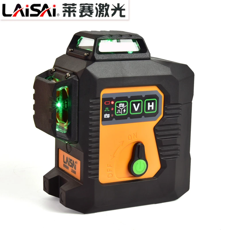 莱赛LSG666612线水平仪绿光进口激光标线红外线自动找平爆闪功能
