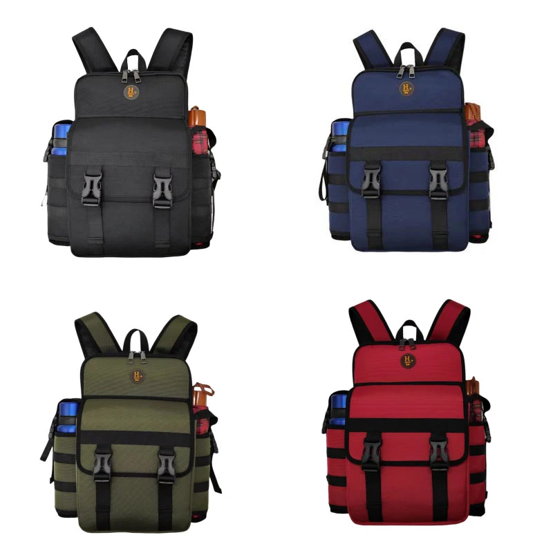 新款中老年户外双肩包运动登山双肩背包小学生书包男女通用双肩包