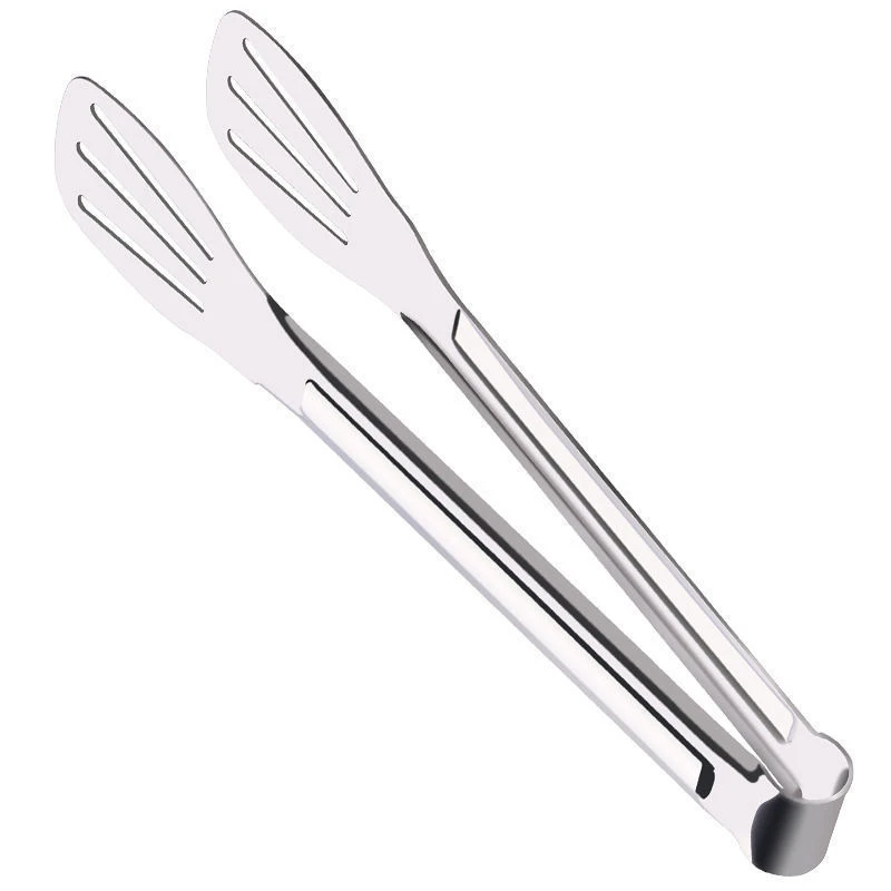 304不锈钢加厚食品夹子厨房烧烤夹烤肉夹牛排夹食物夹烘焙面包夹