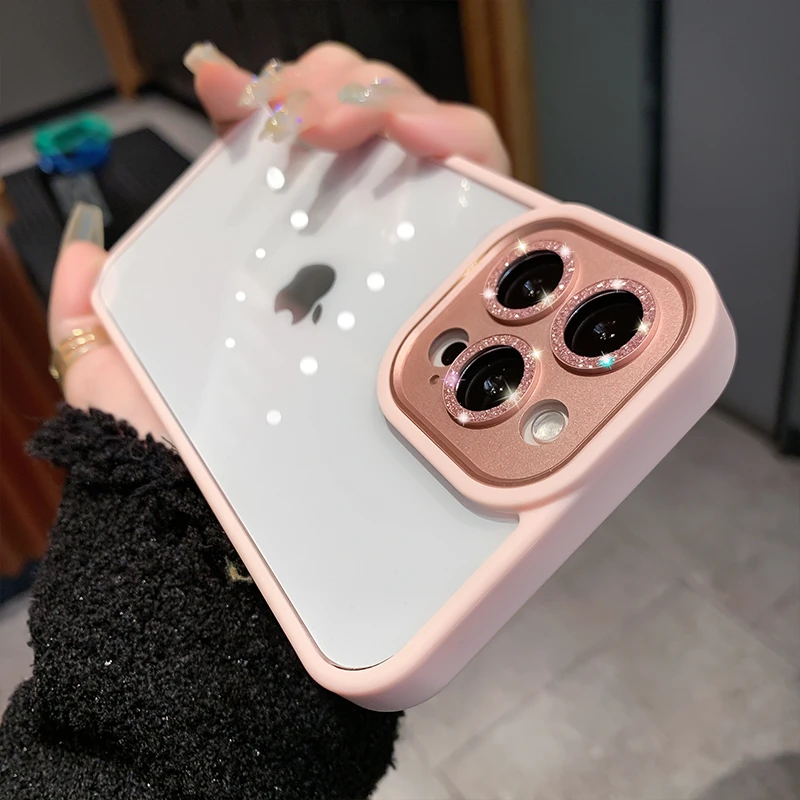 【苹果 】iphone13 /14闪粉镜头圈  镜头全包防摔保护壳