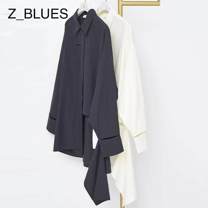 【Z_BLUES 】设计感不规则衬衫小众上衣YZXSJ2525