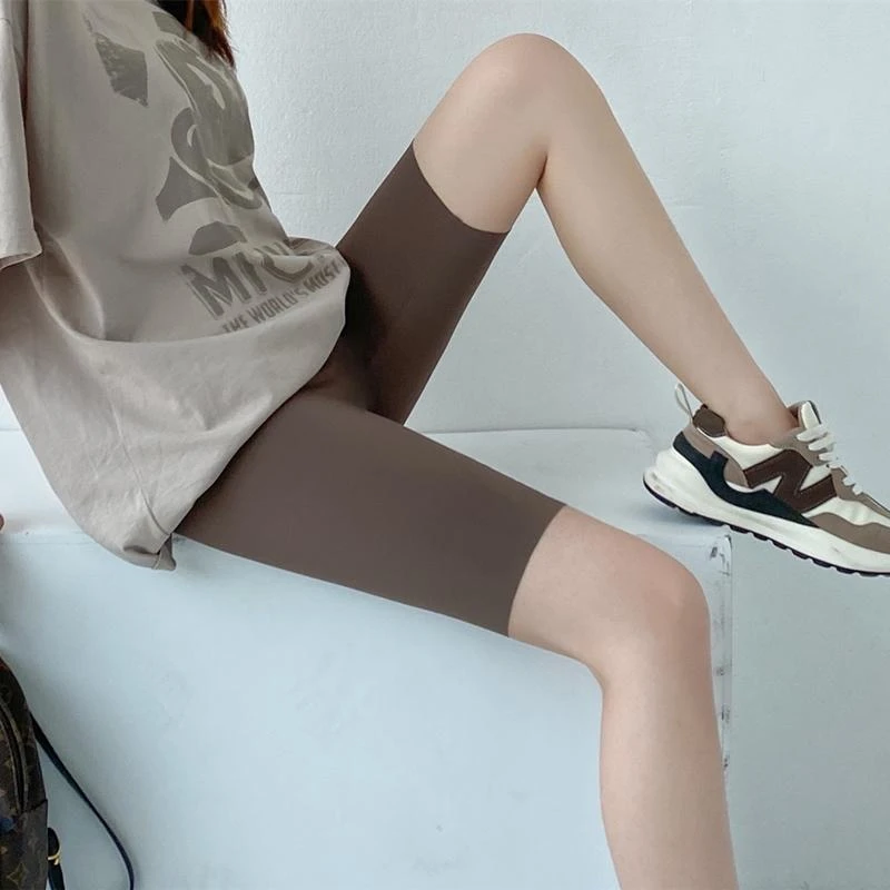 鲨鱼皮短裤女外穿夏季薄款五分打底安全裤紧身收腹瑜伽骑行芭比裤