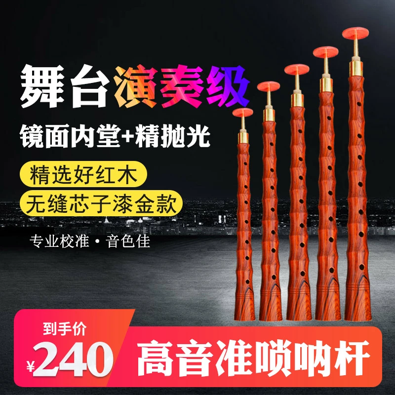 朝凤燕京老红木唢呐杆子墨西哥红木材质演奏级音准DCBG舞台红白事
