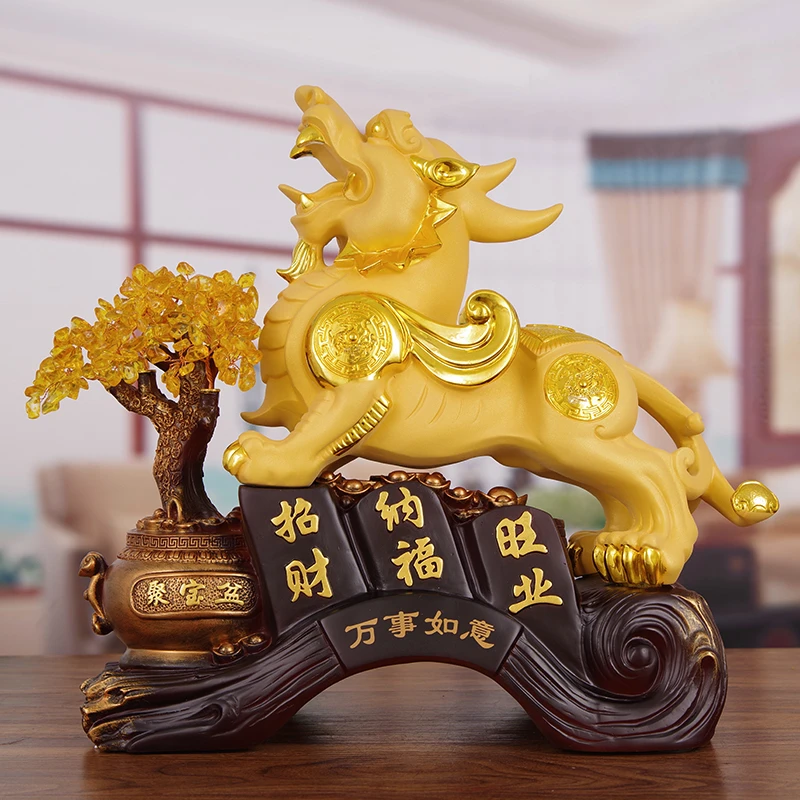 万事如意貔貅摆件新居乔迁开业送礼家居电视柜办公室收银台装饰品