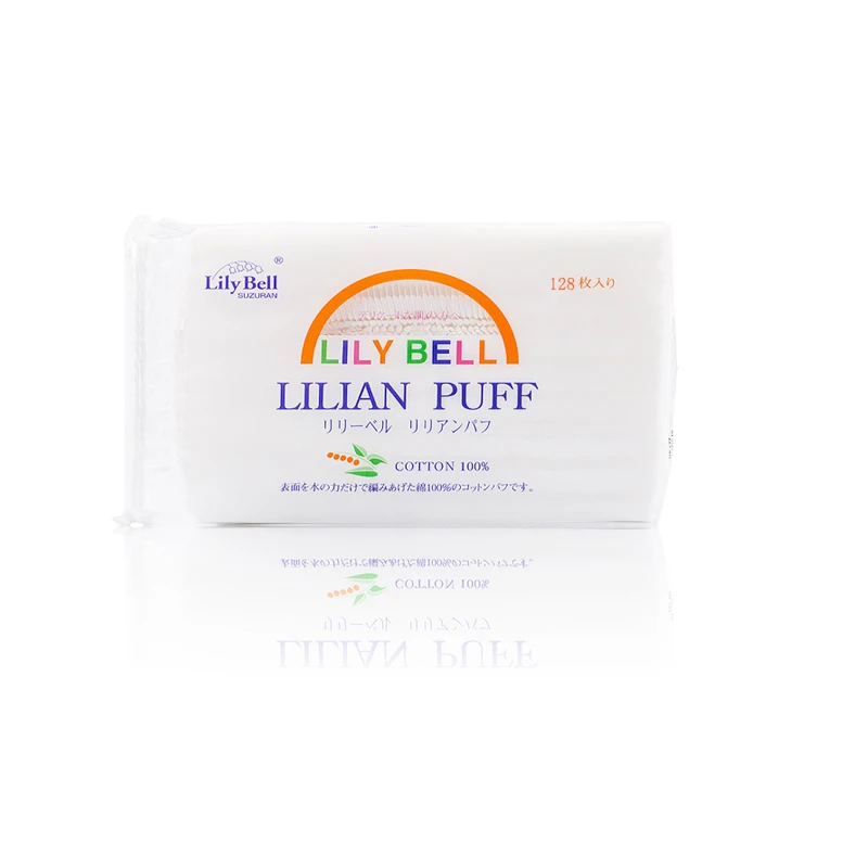 Lily Bell/丽丽贝尔脸部专用卸妆棉片化妆棉化妆师专用纯棉128片