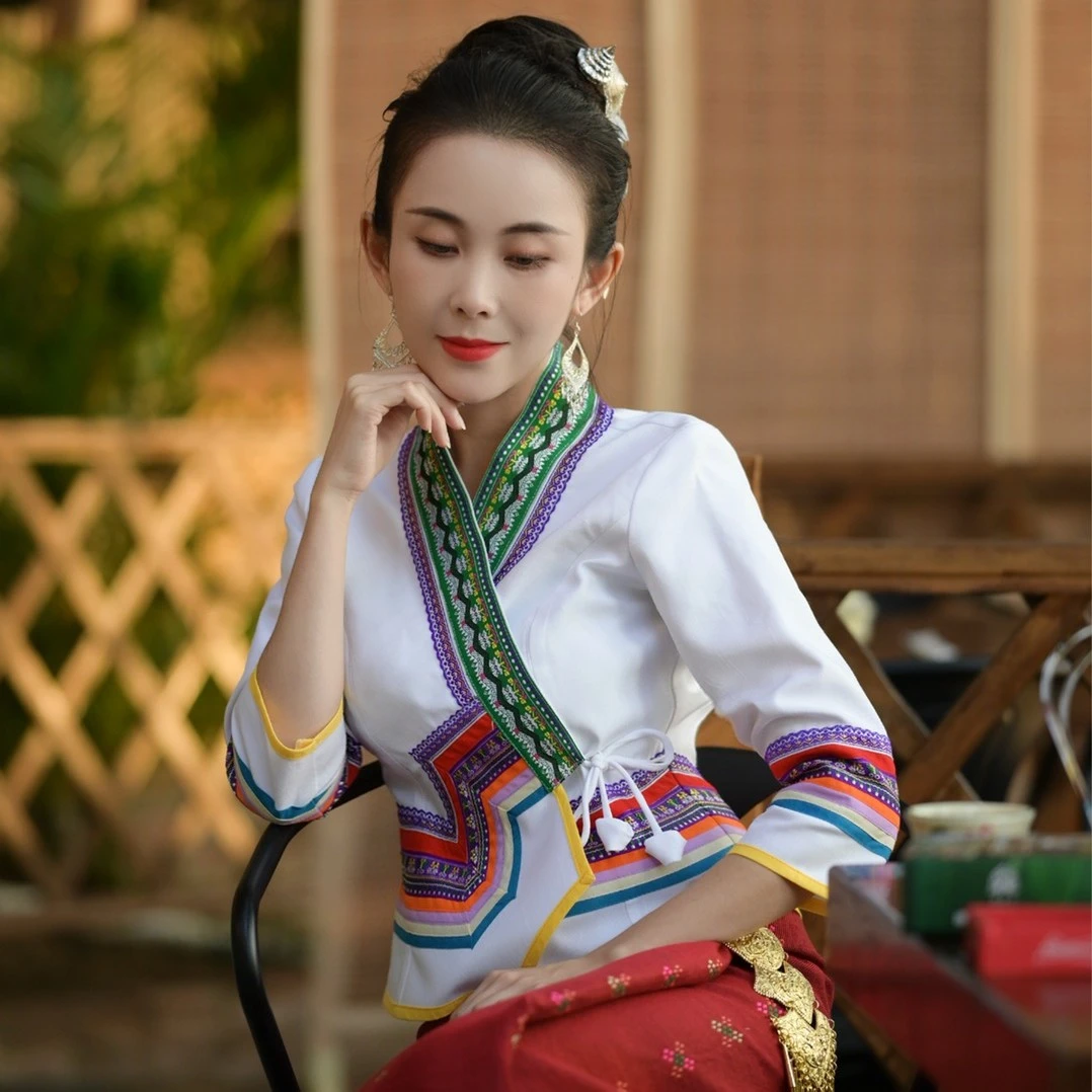 隋金金云南西双版纳民族服饰原创服饰少数民族风服饰傣族服饰新款