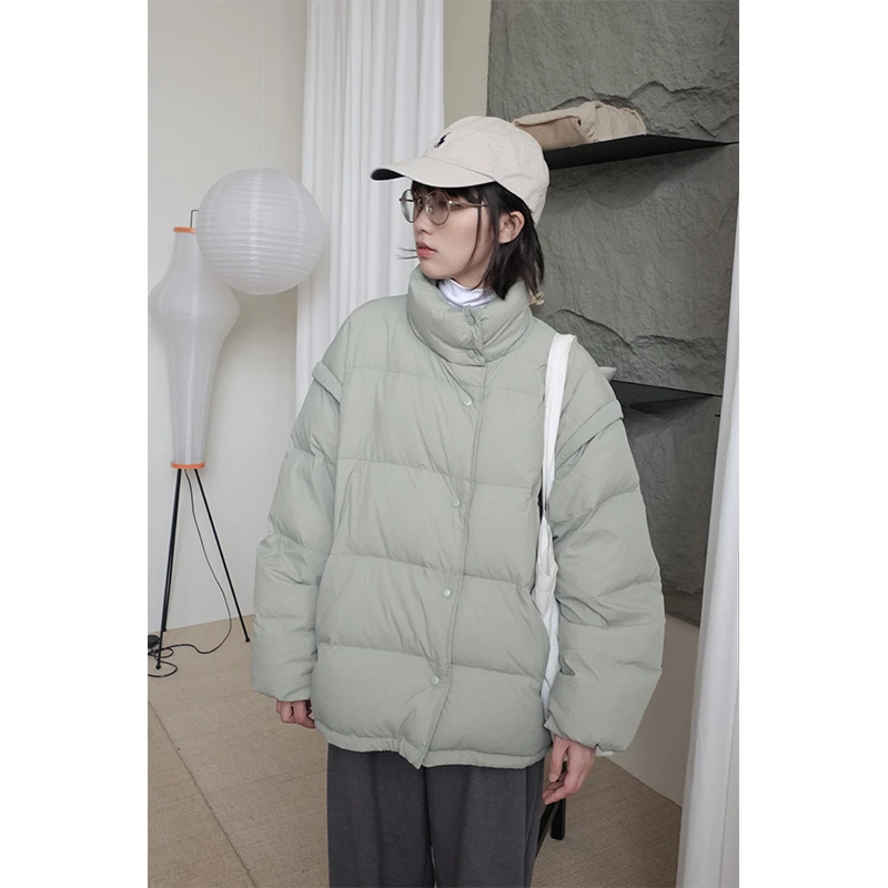 银河汽水 轻薄短款羽绒服女冬外套2102541Y