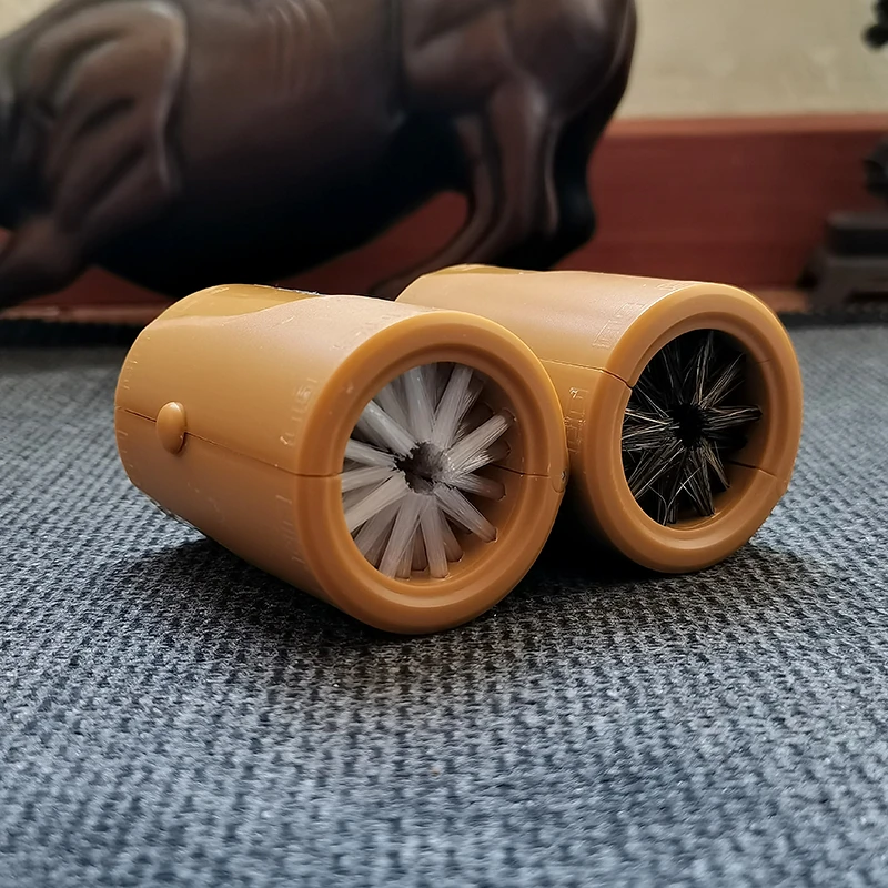 刷串神器桶刷小金刚菩提刷猪鬃圆筒文玩刷子懒人盘玩包浆工具刷