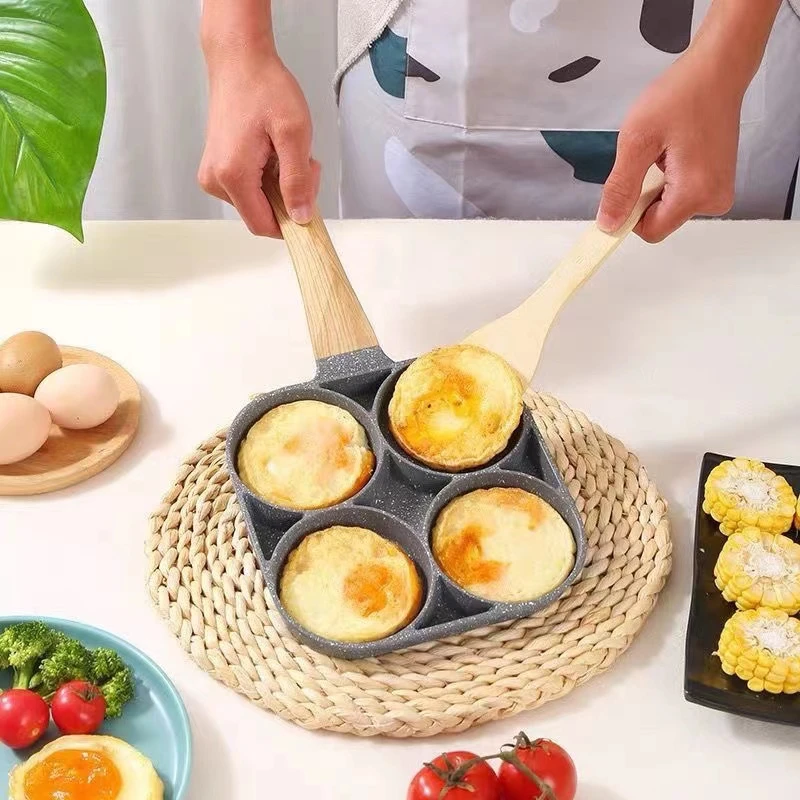 （新疆包邮）麦饭石不粘锅鸡蛋汉堡平底煎锅迷你煎蛋锅