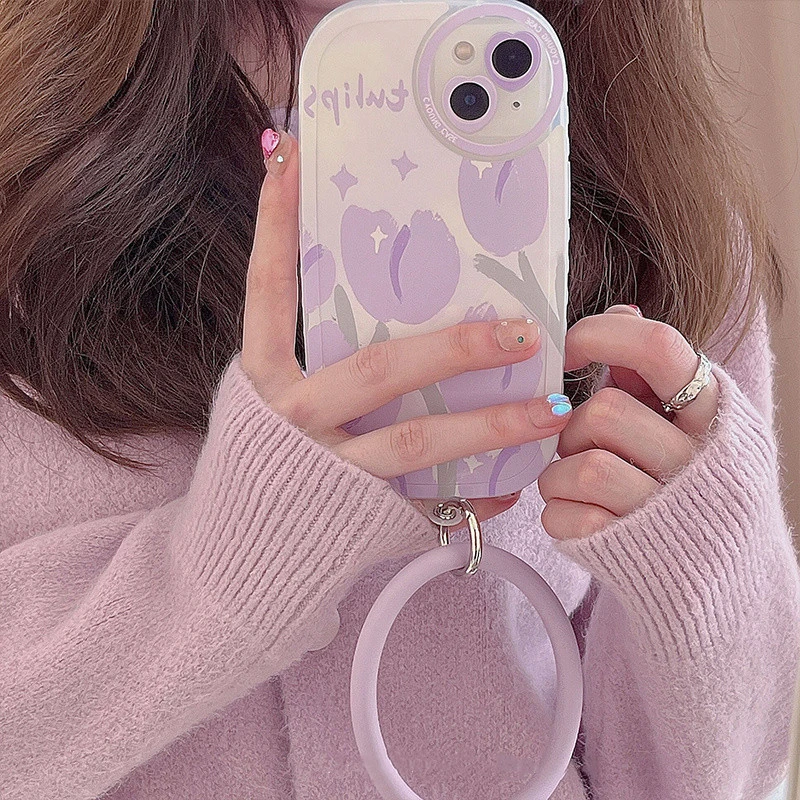 【苹果】小清新郁金香春天女硅胶手机壳iPhone13/12promax/11/XR