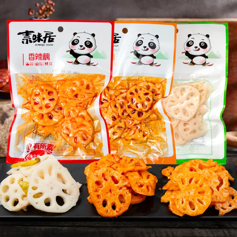 素味居香辣藕片70g脆藕四川山椒味莲藕零食小吃休闲食品下饭菜