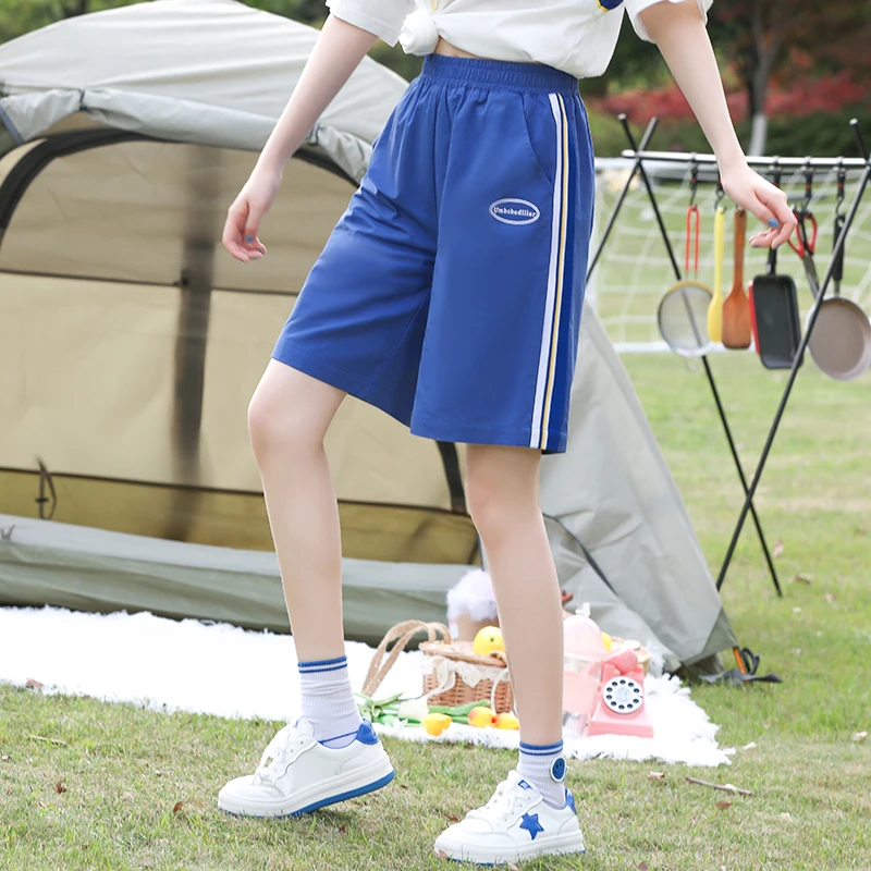 少女运动阔腿五分裤子夏季薄款初中学生夏装高中女生休闲短裤中裤