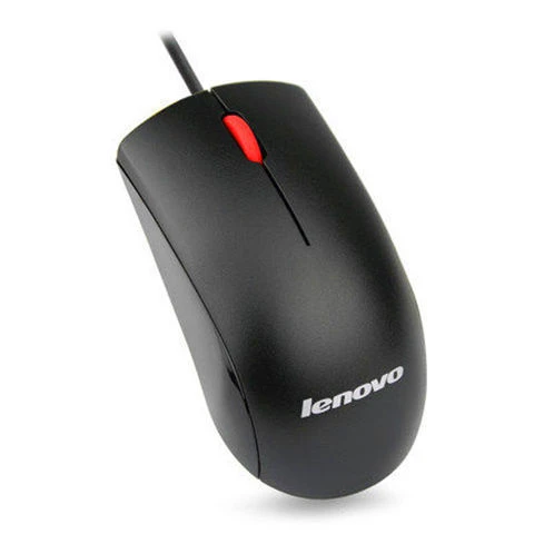 Lenovo/联想 有线鼠标 办公商务便携usb台式笔记本通用静音游戏