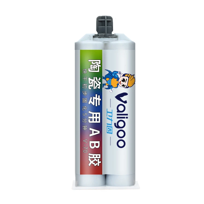 卫力固V-70陶瓷专用ab胶环氧树脂透明粘金属陶瓷工艺品摆件